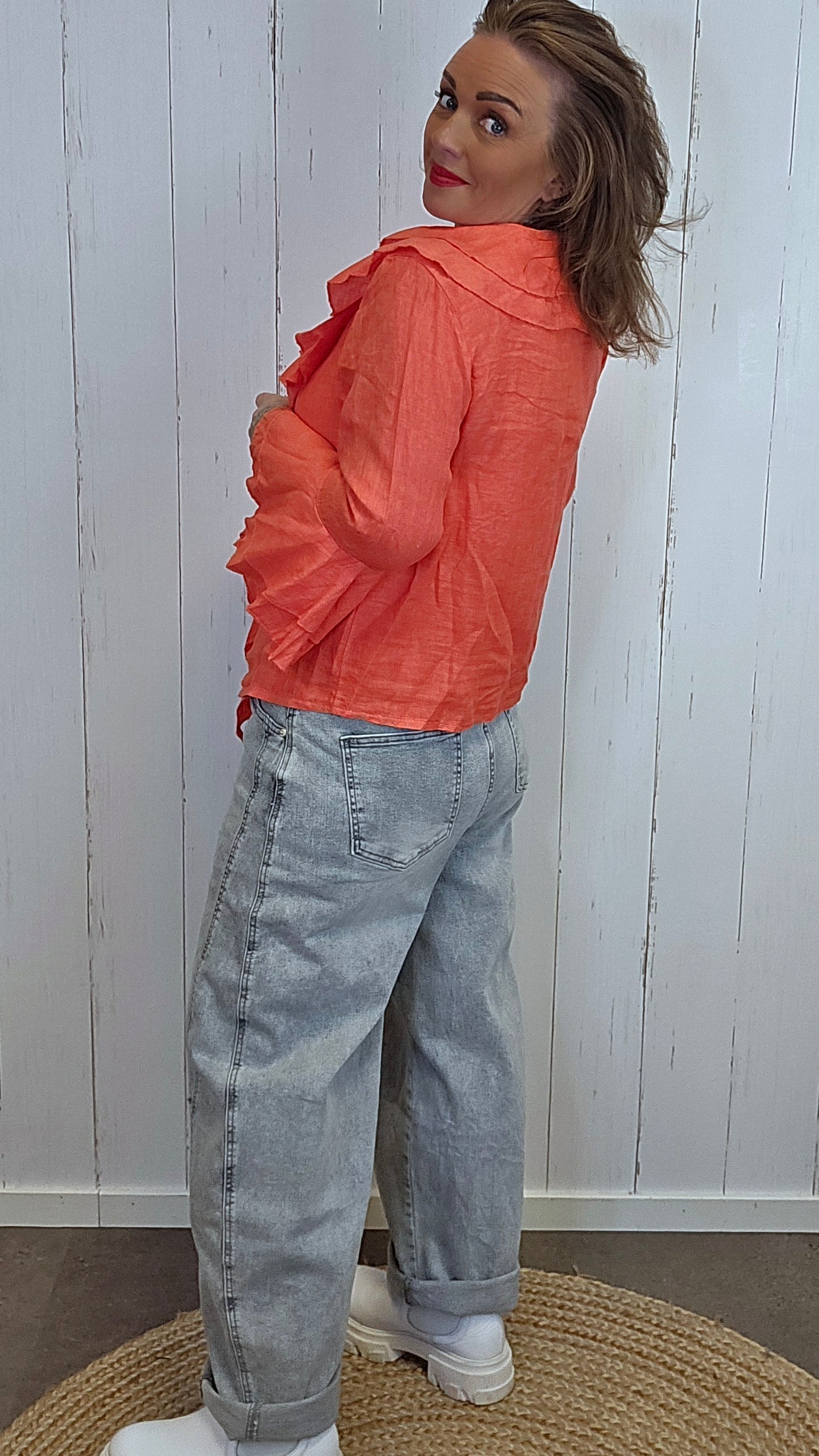 Abby lin skjorte korall