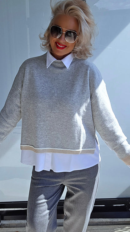Cashmere blend sweater