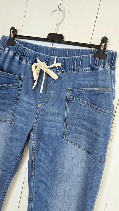 Bella jeans med knyting