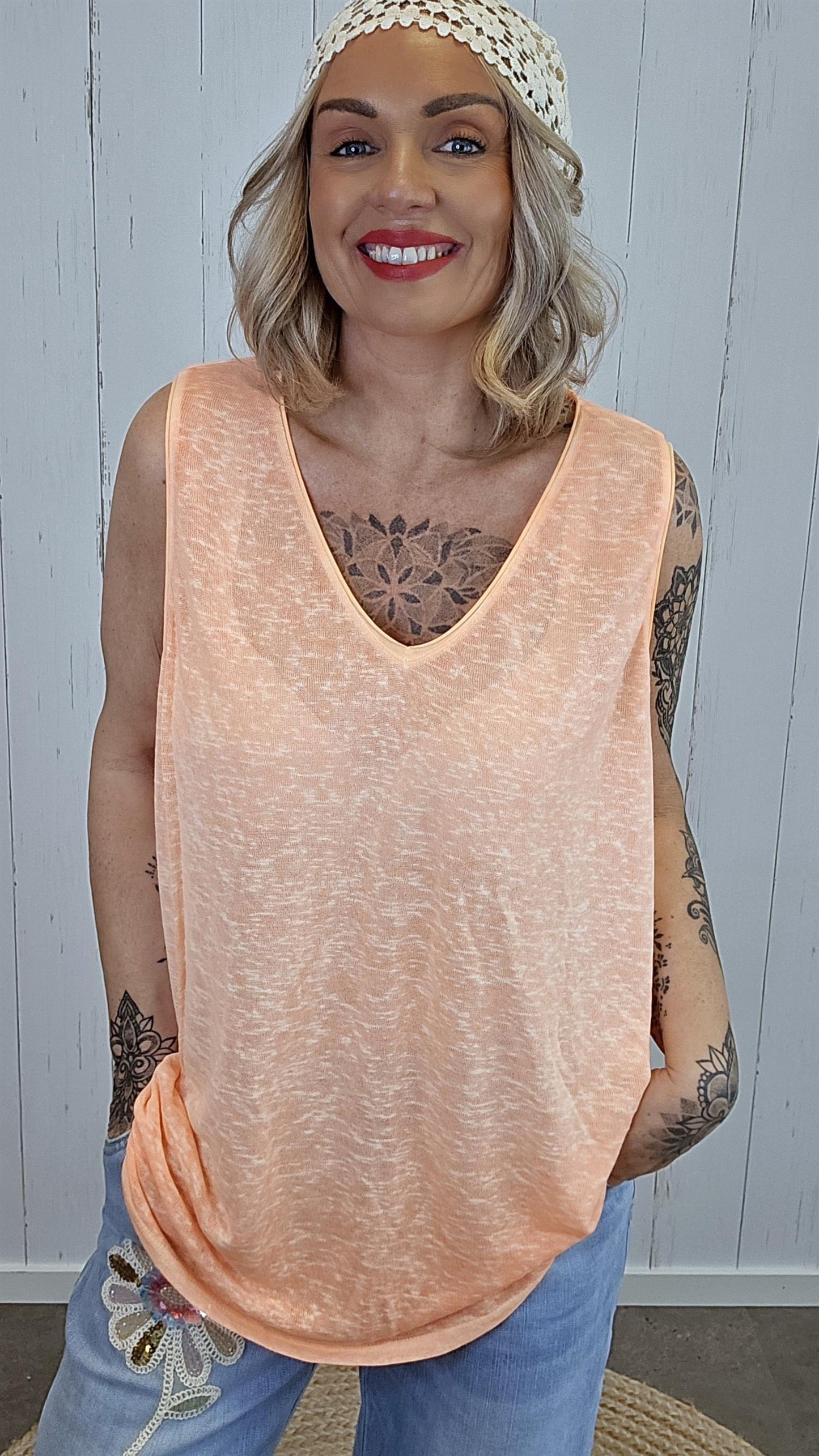 Laura singlet basic orange