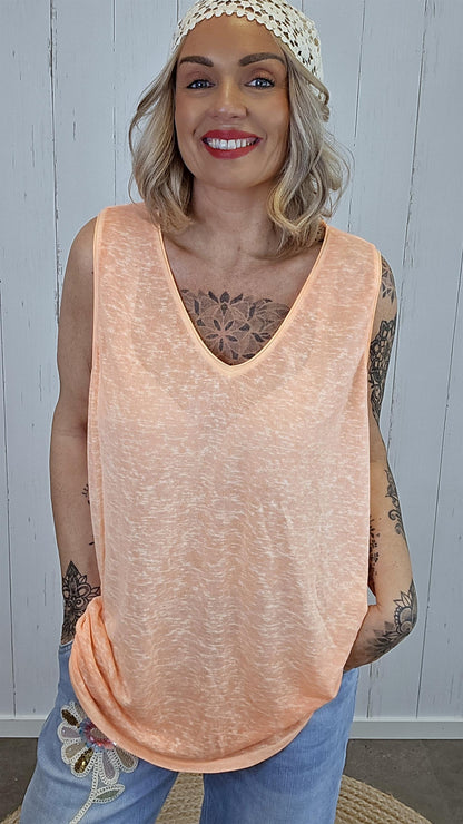 Laura singlet basic orange