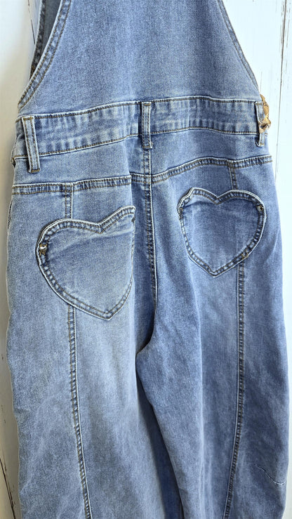 Ane denim snekkerbukse