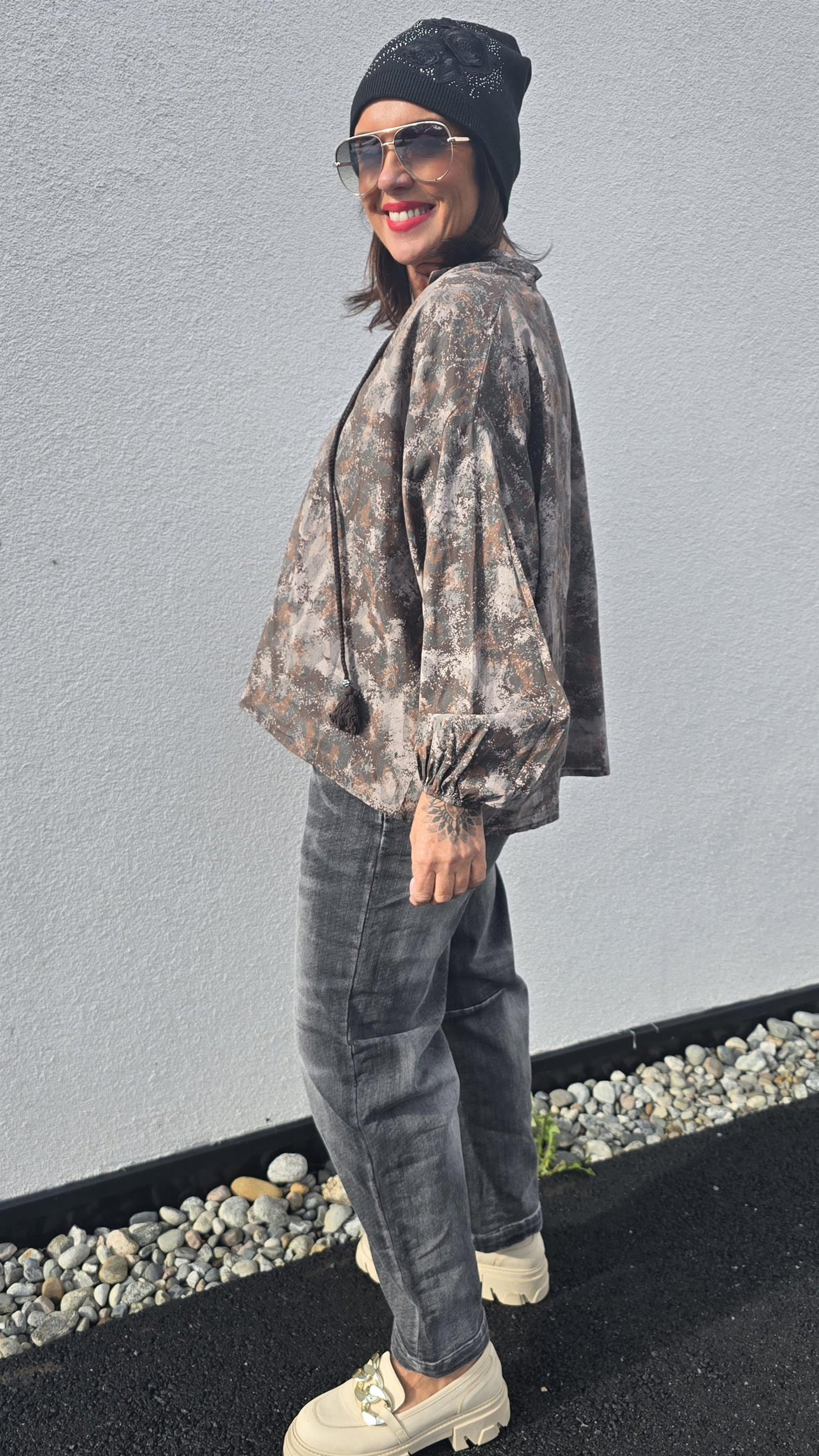 Mathea bluse brun