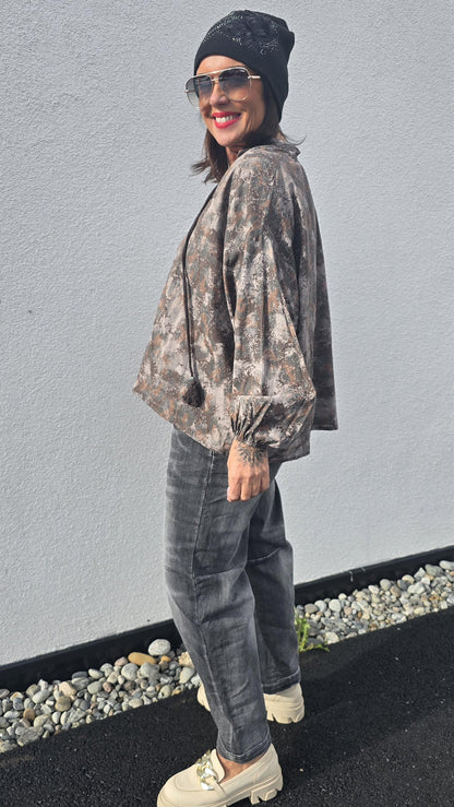 Mathea bluse brun