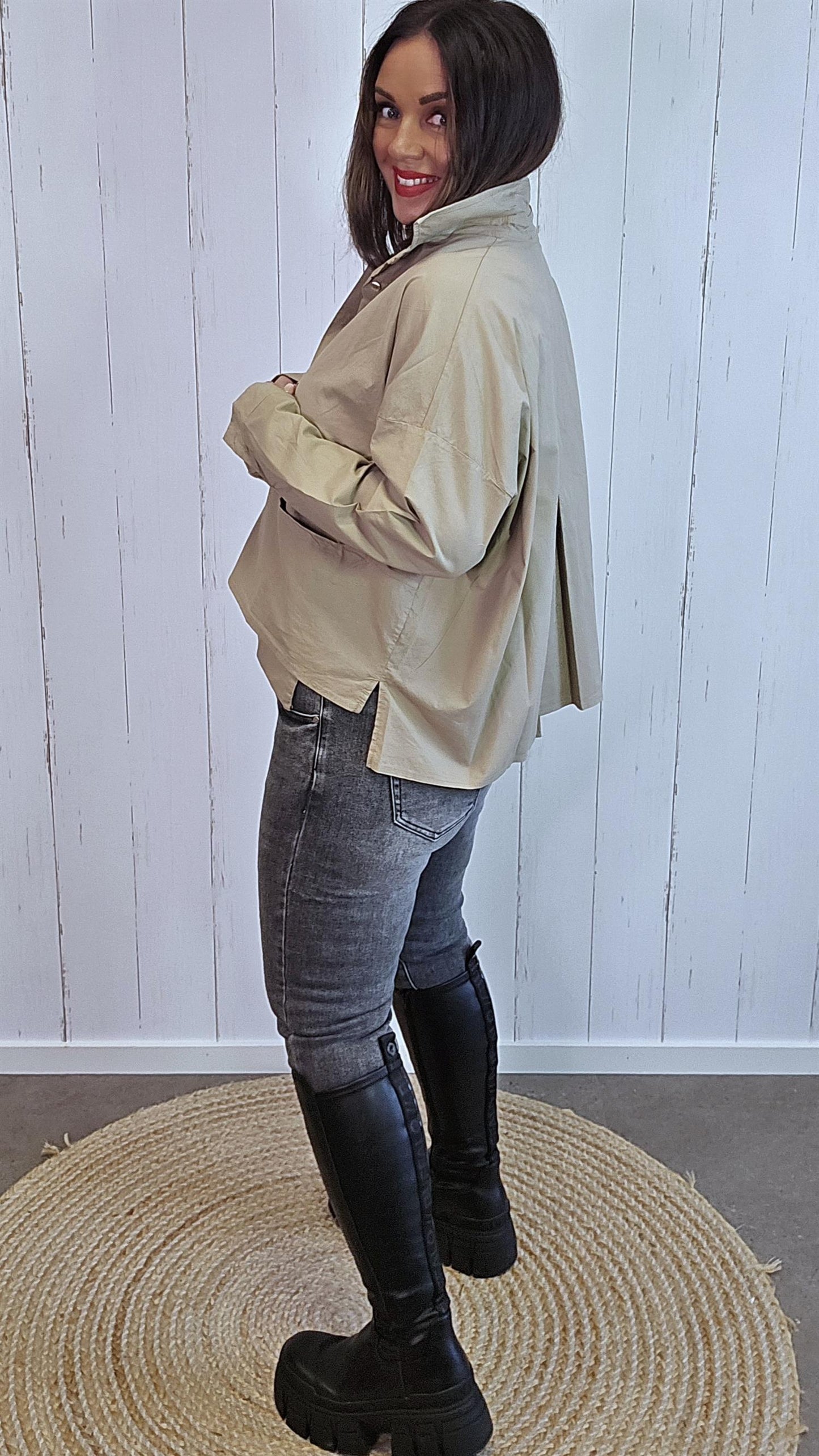 Lome skjorte mørk sand