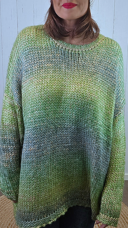 Grethe Strikkegenser Grønn