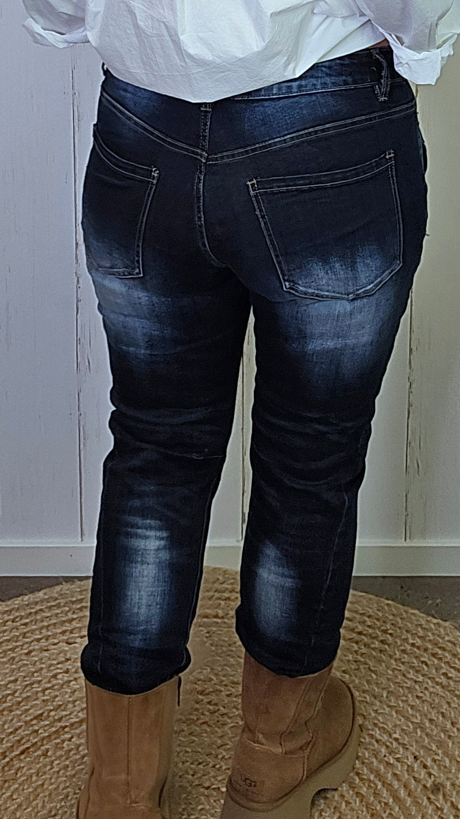 Tiril mørkeblå jeans