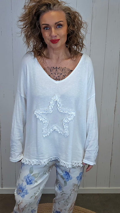 Stella stjernetopp hvit