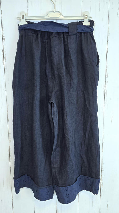 Johanne linbukse navy