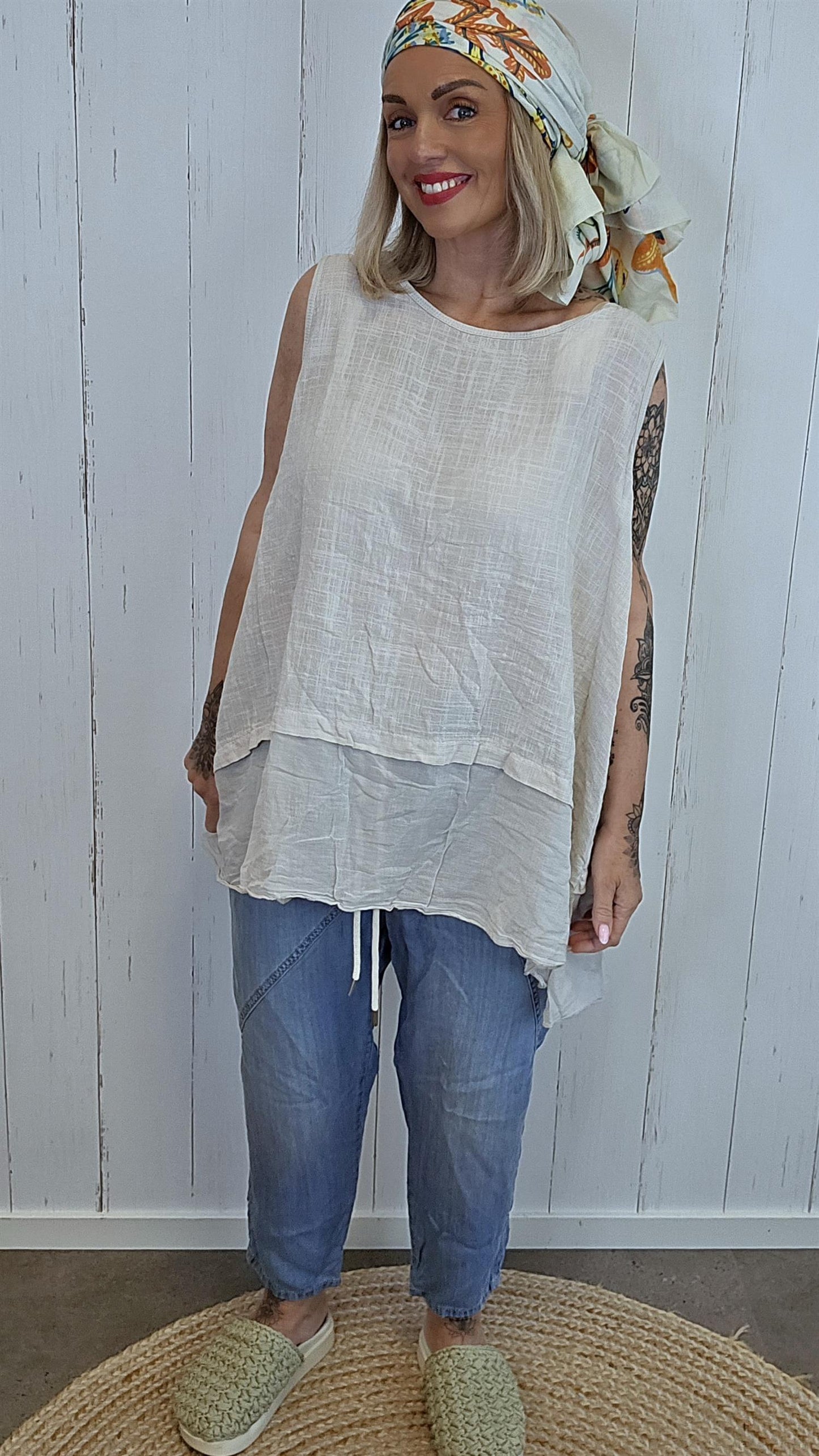 Hedda topp beige
