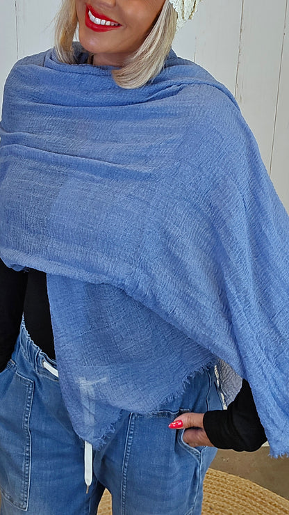Izzy skjerf blå