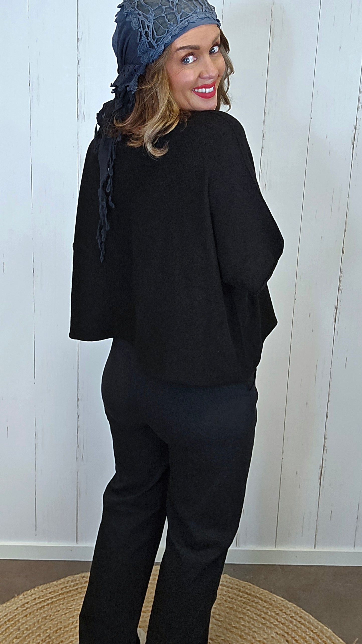 Luna genser topp svart
