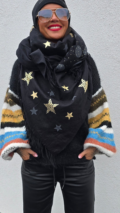 Sabrina skjerf svart