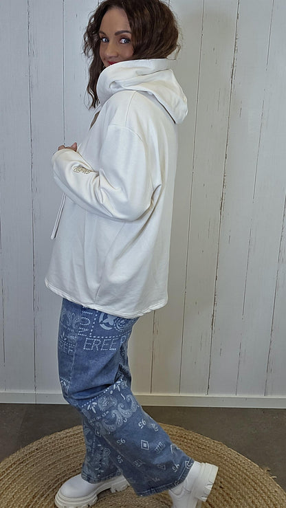 Amalie hettegenser beige