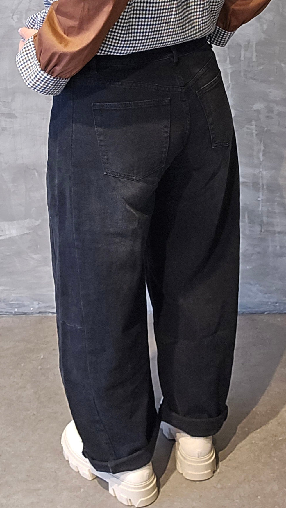 Mari baggy jeans svart