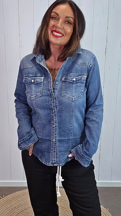 Elisa denimskjorte