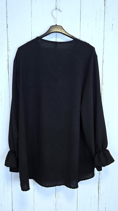 Diana bluse svart