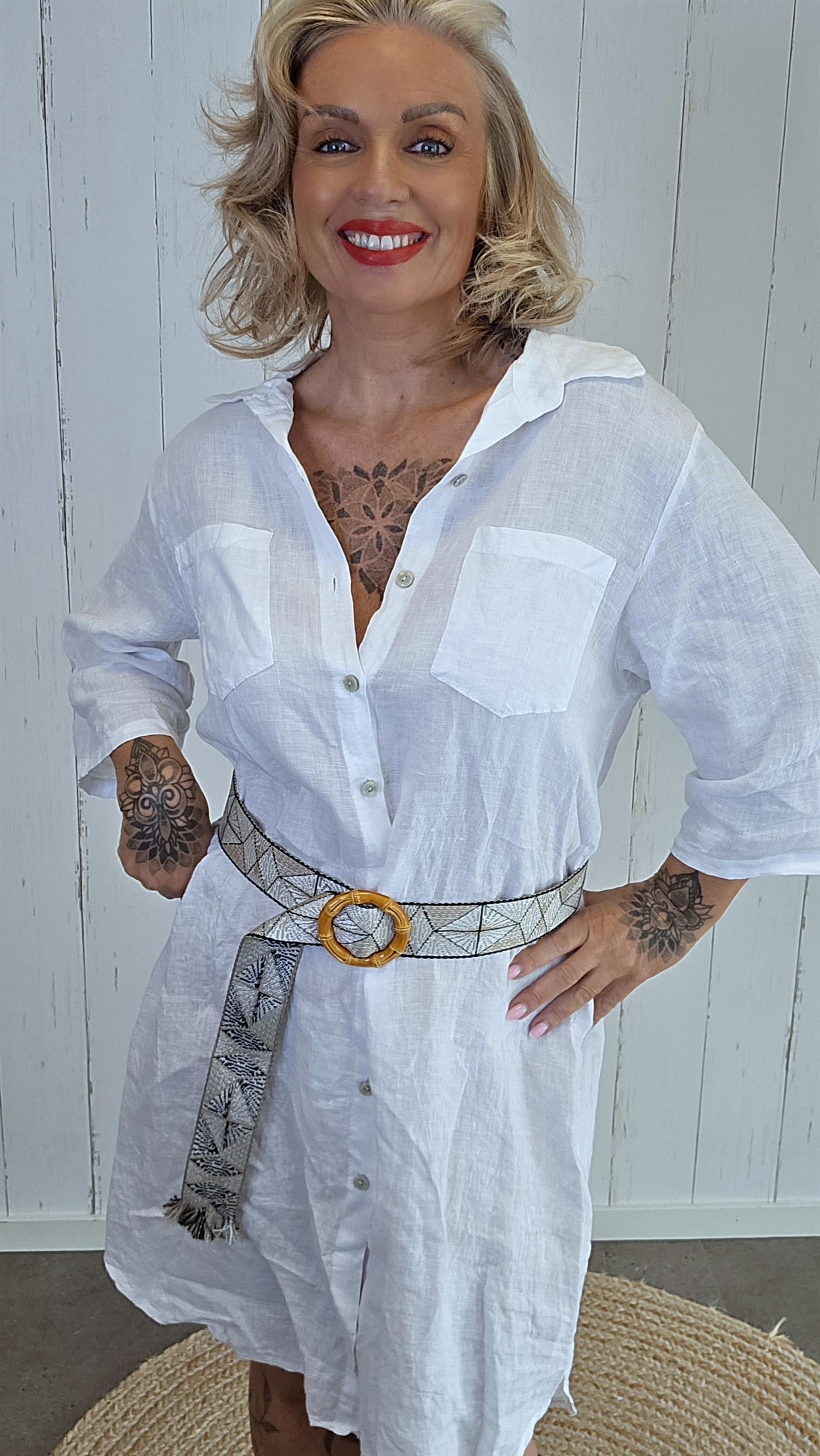 Bohemian belte beige