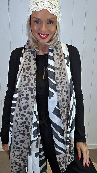 Wendy skjerf taupe