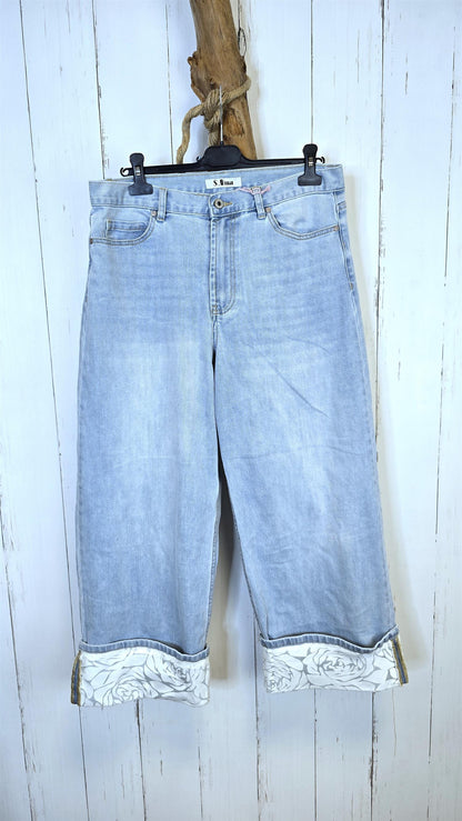 Carmen jeans med uppvik