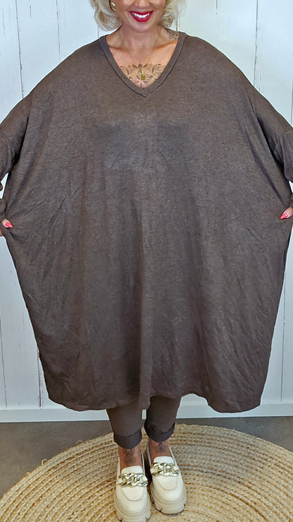 Tomine kjole brun