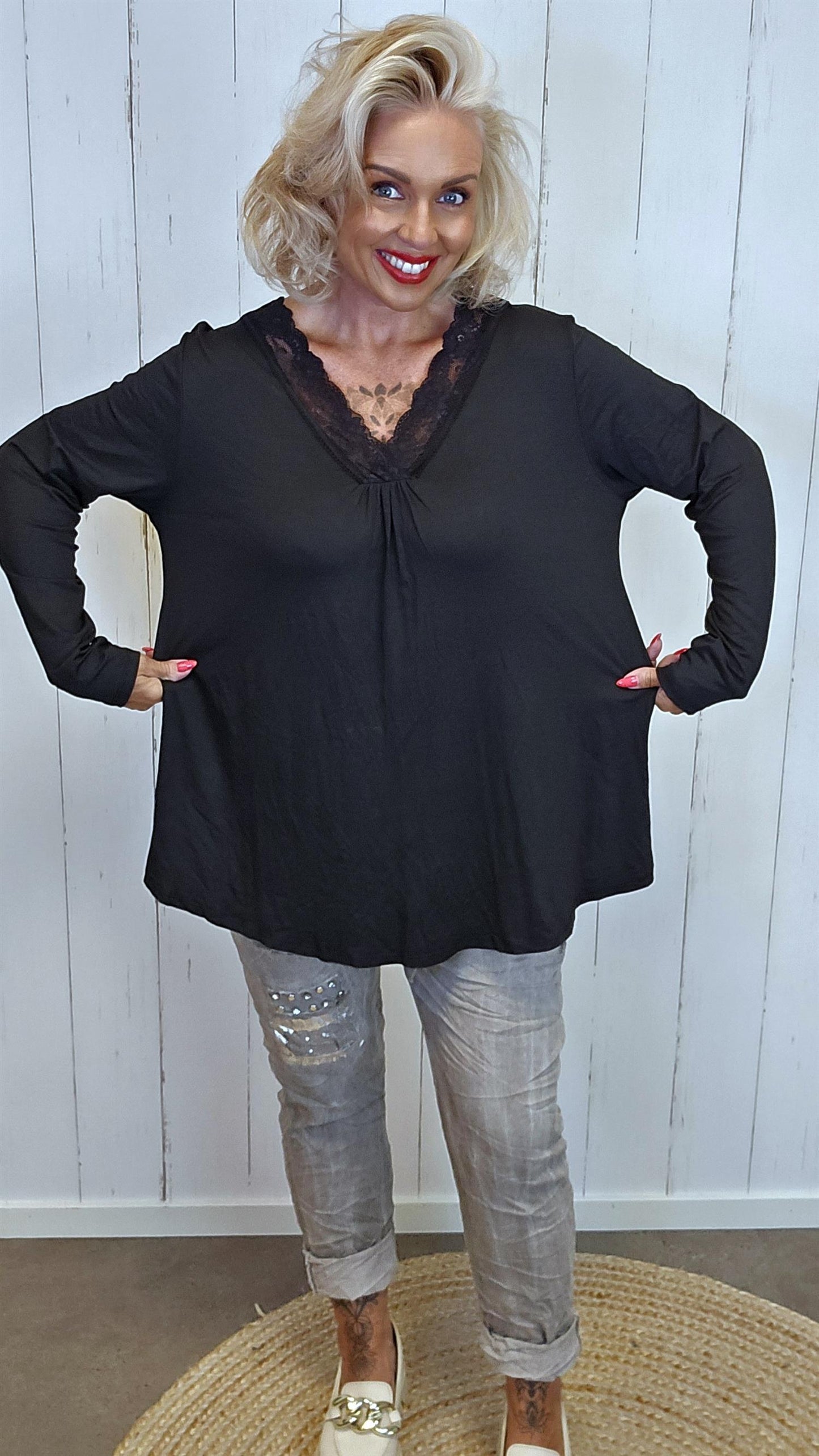 Stacy Blondetopp svart