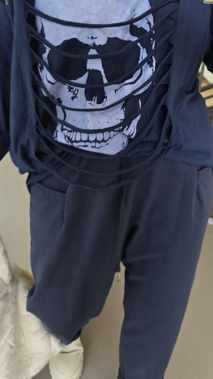 Raven topp blå