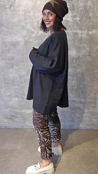 Silje lang top svart