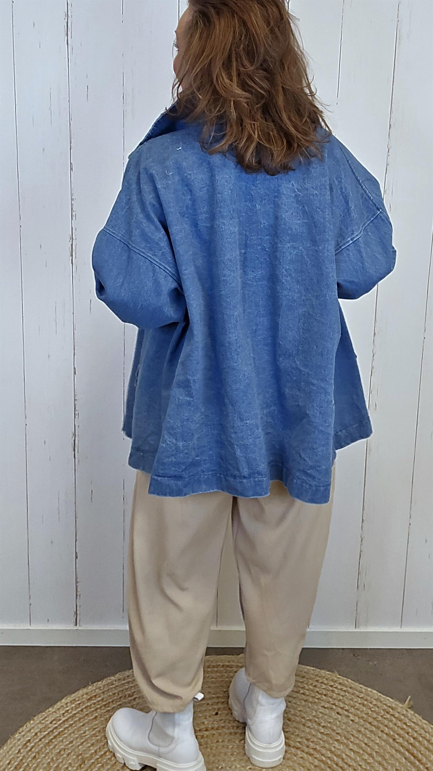 Kaja jakke blå denim