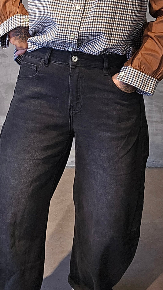Mari baggy jeans svart