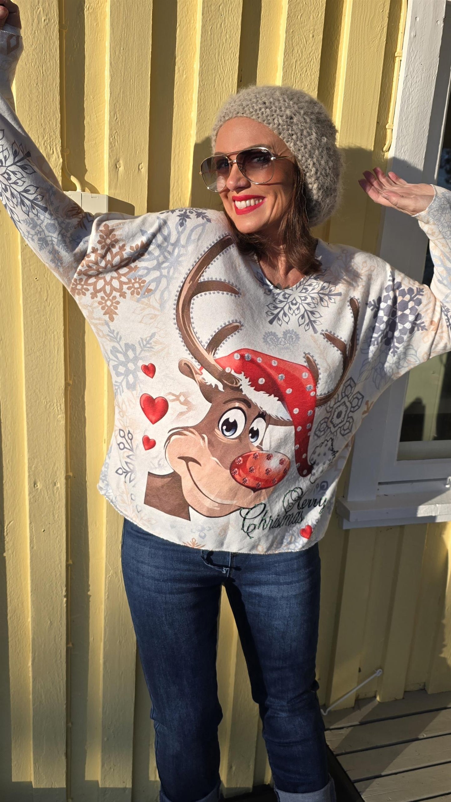 Reinsdyr Julegenser Hvit