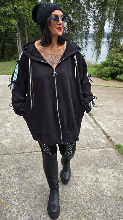 Amanda hettejakke svart