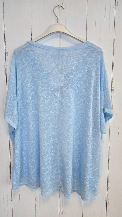 Oversized stjerne topp himmelblå