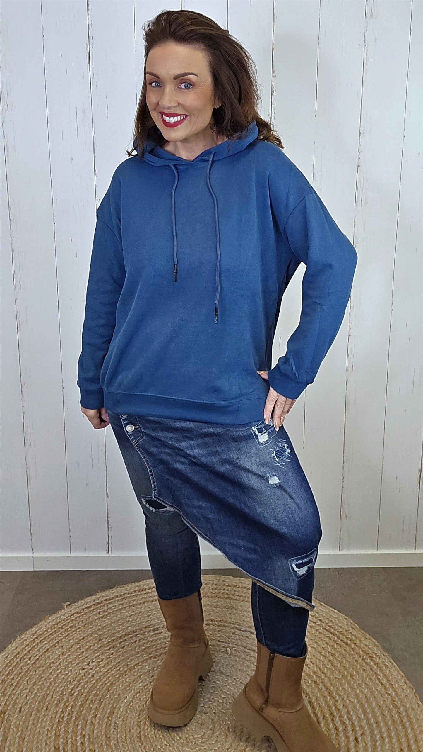 Beverely Hette Genser Blå