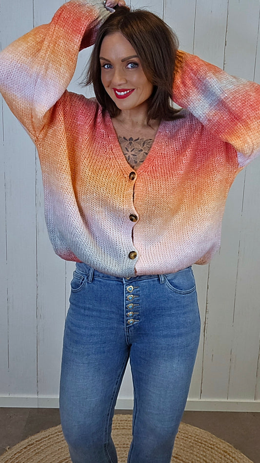 Melody cardigan orange