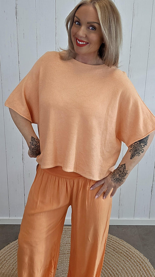 Luna genser topp orange