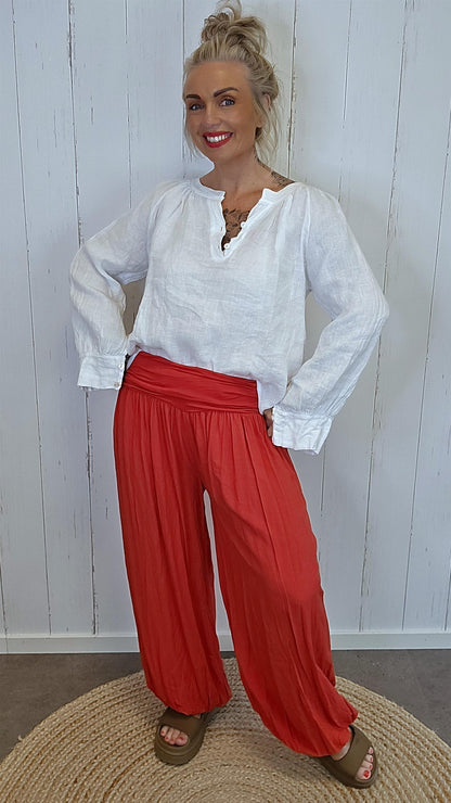Henriette bukse rød