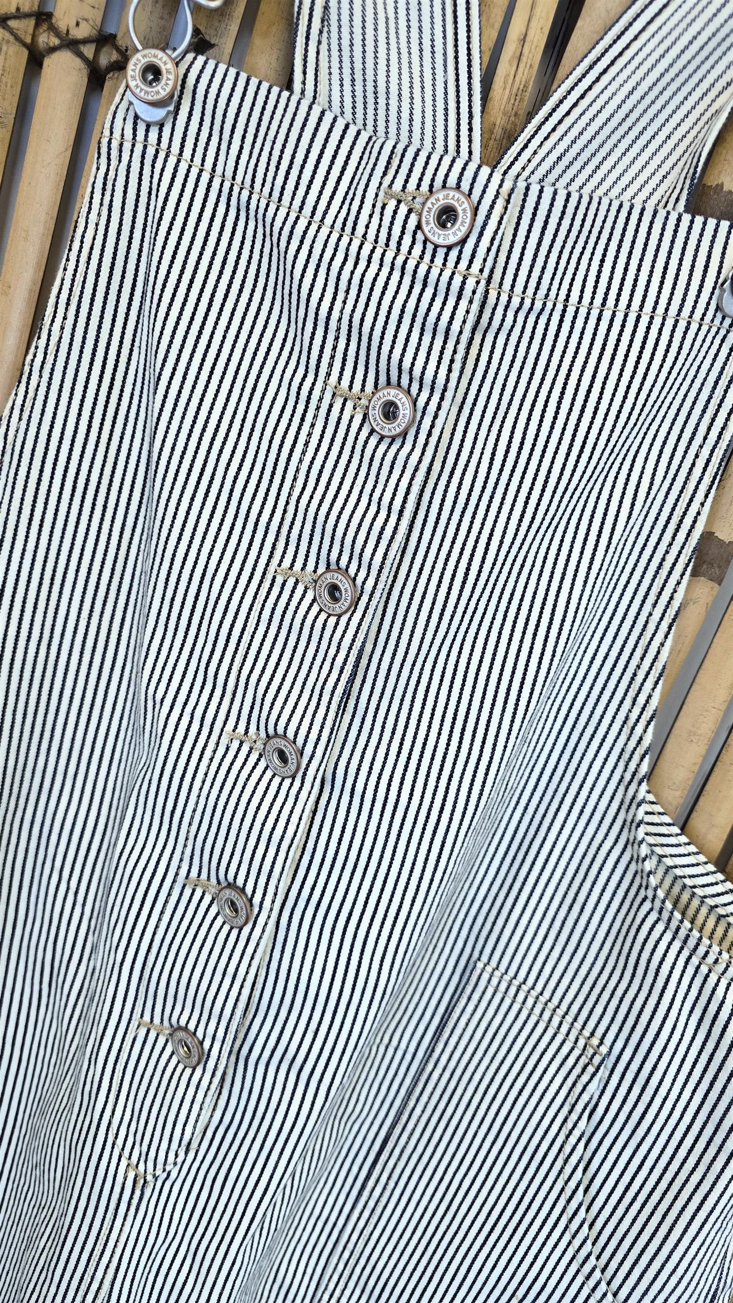 Pia snekkerbukse  striper navy