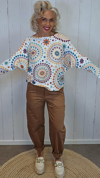 Lilly genser med print