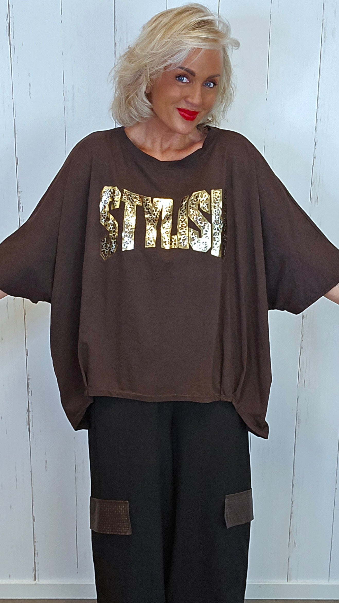 Stylish Topp brun