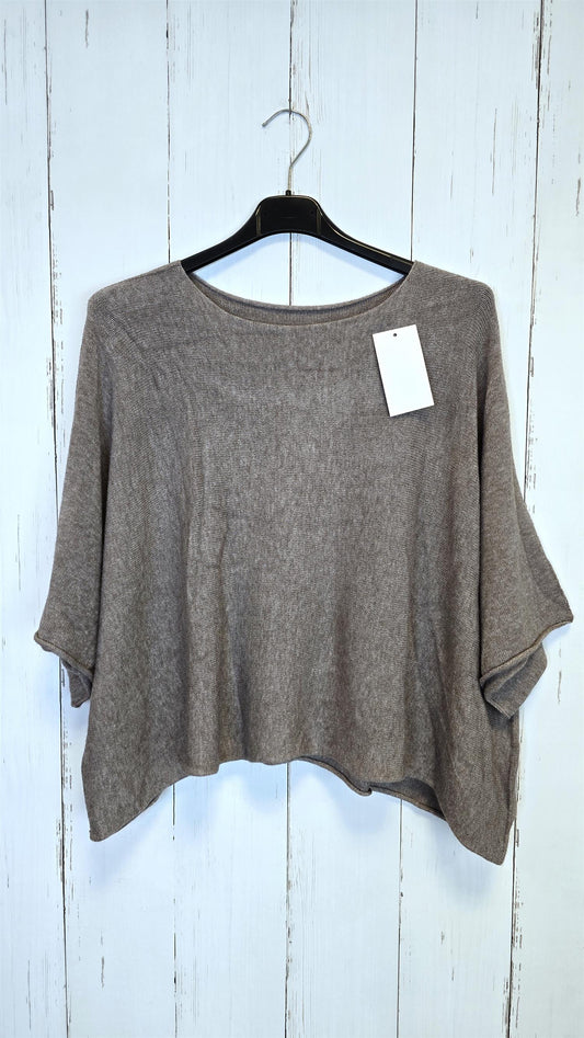 Luna genser topp taupe