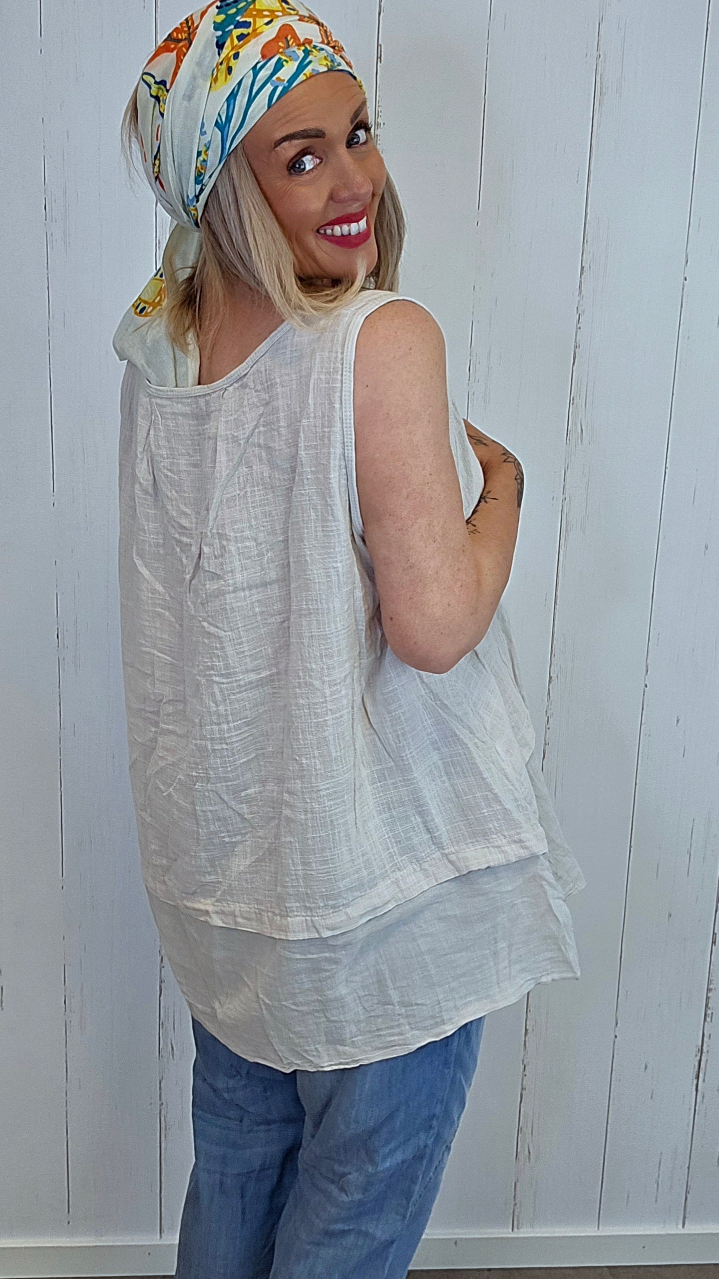 Hedda topp beige