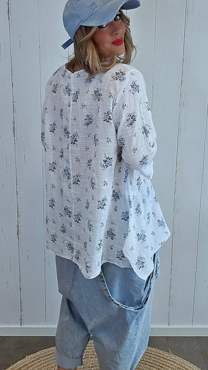 Paula denim caps