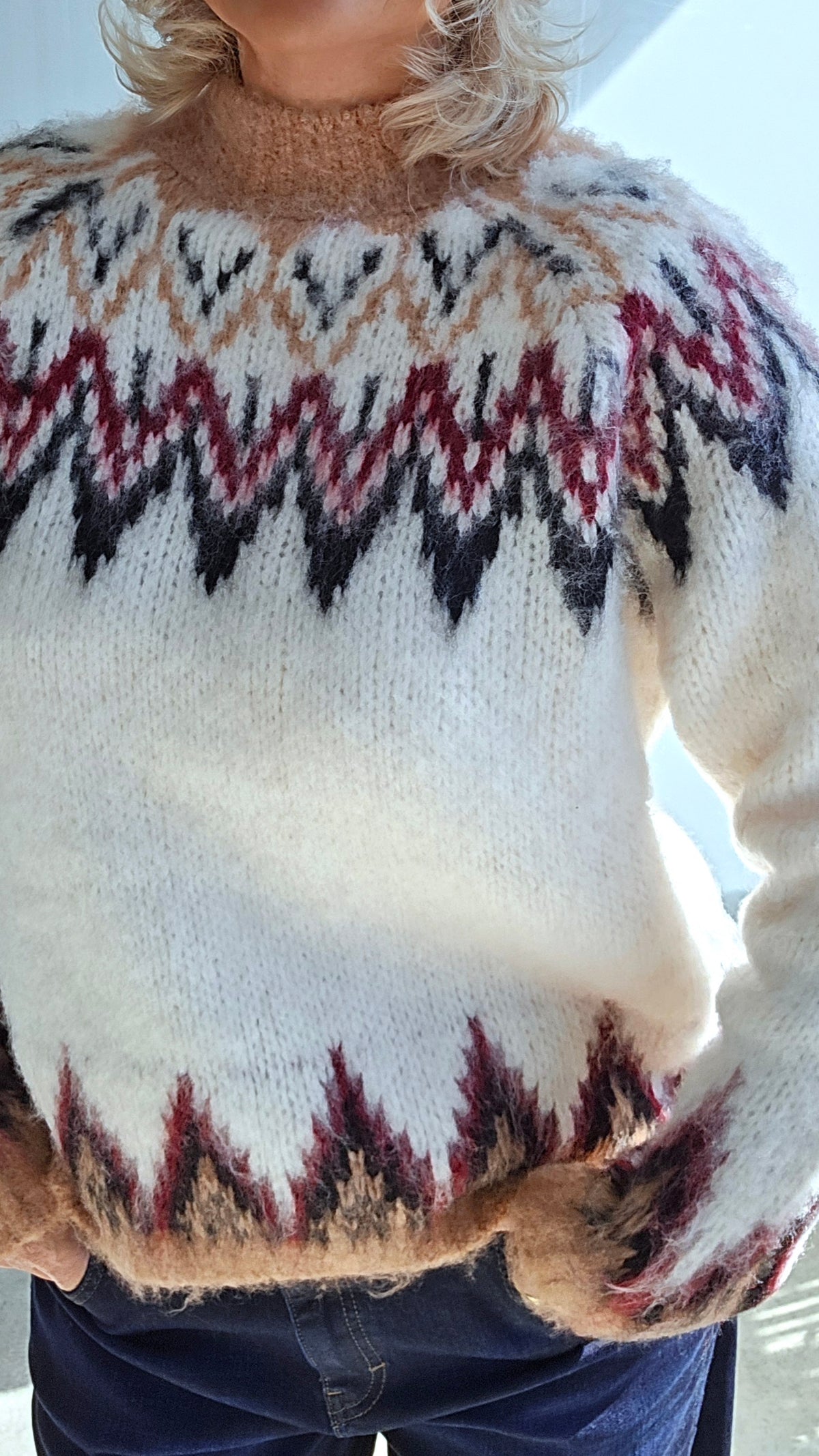 Brushed winter pullover