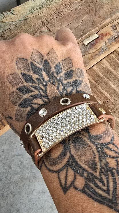 Zara wrap armbånd brun