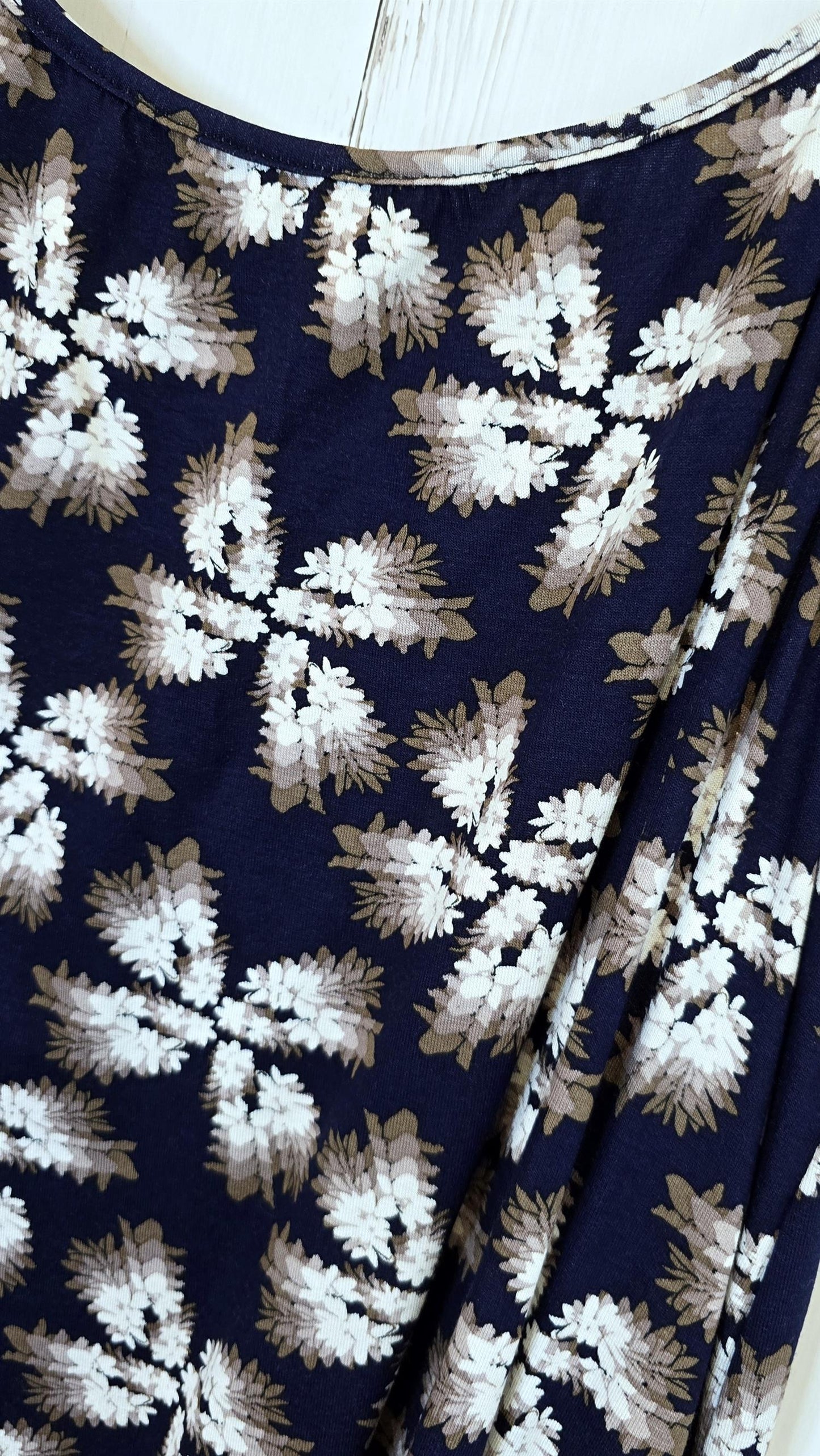 Klara singlet Blå med blomster