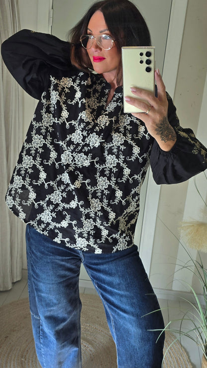 Bianca brodert bluse