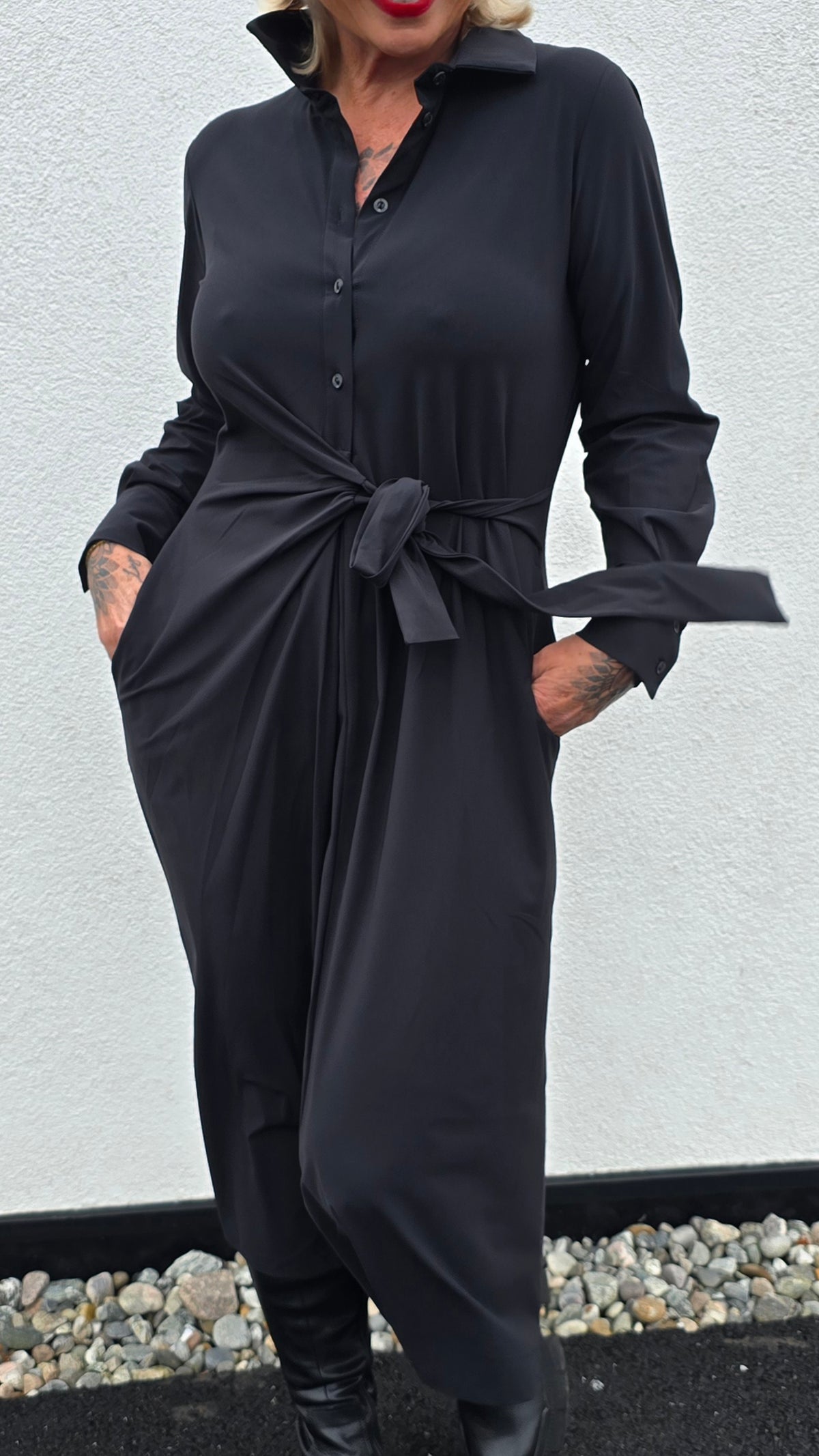 Trydi kjole technical jersey svart