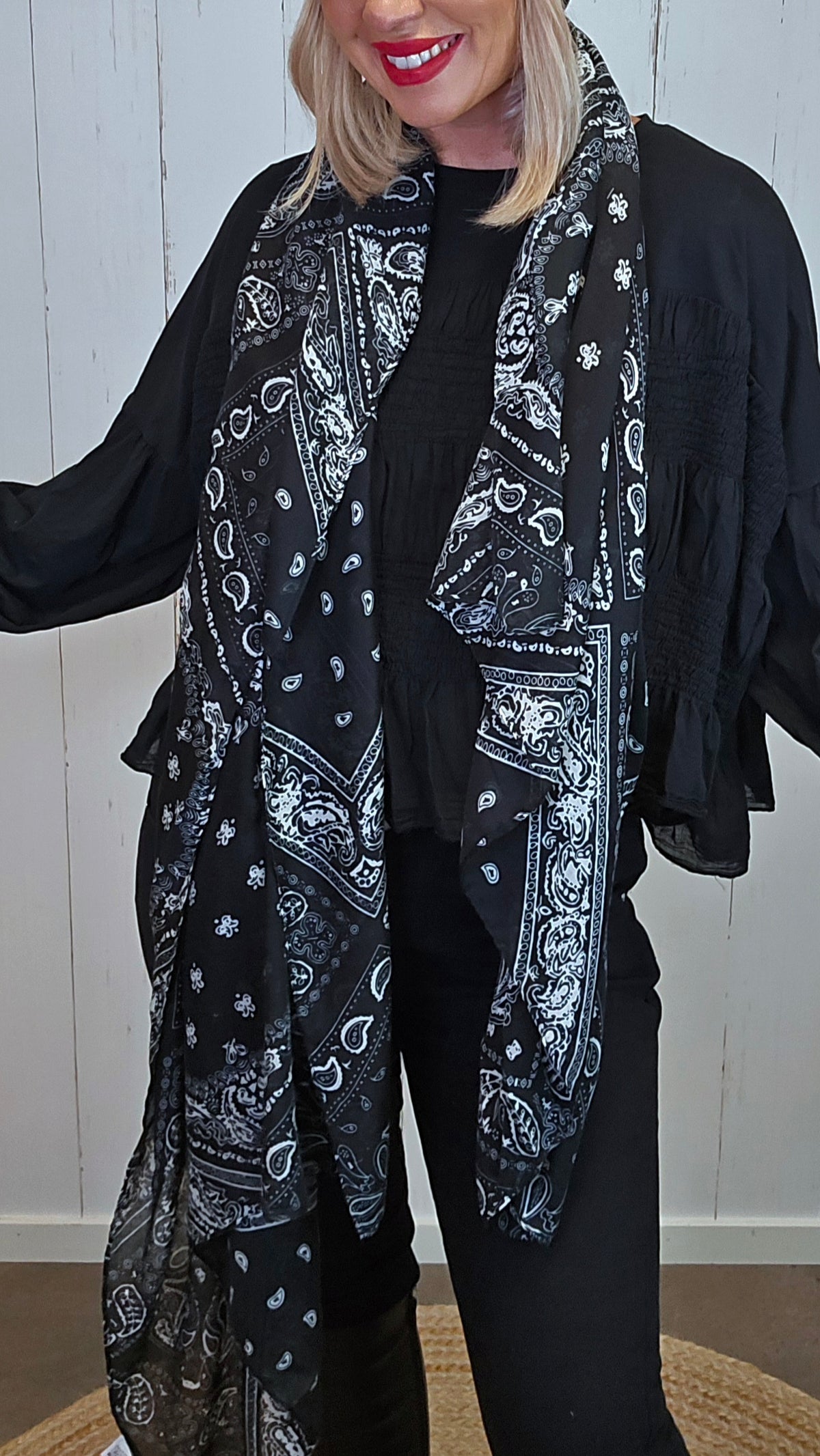 Bandana skjerf svart