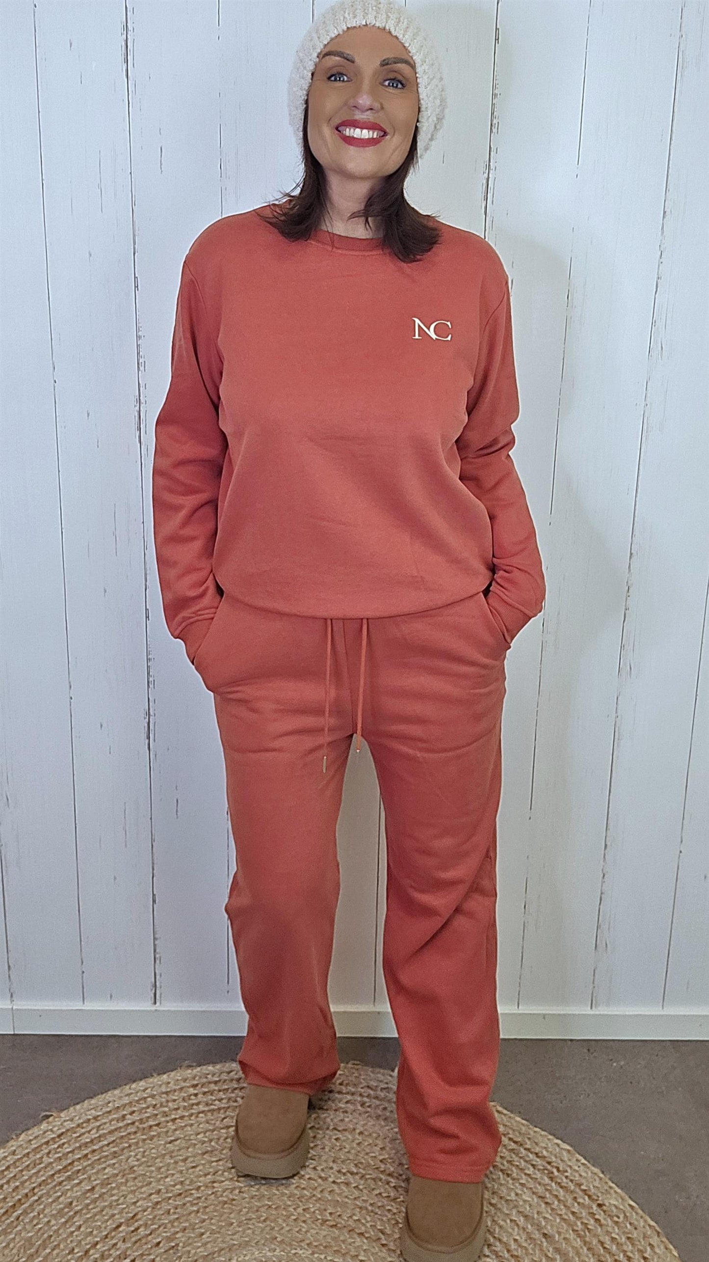 Caroline Joggesett orangerød